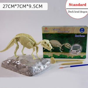 Archaeological Dinosaur Fossil Skeleton Model