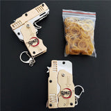 Folding Band Launcher Keychain Gun