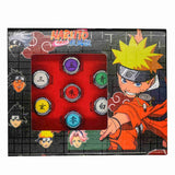 10PCS Anime Naruto Metal Action Figure Rings Set