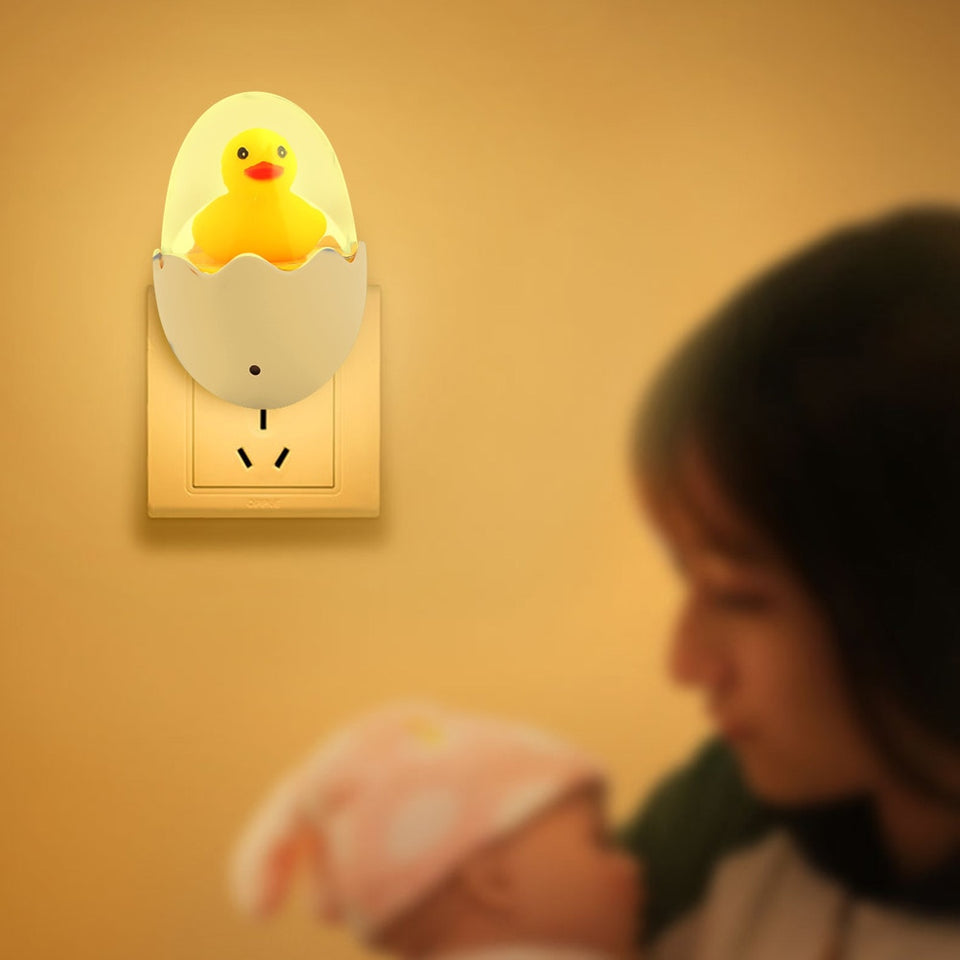 Yellow Egg Duck LED Night Light