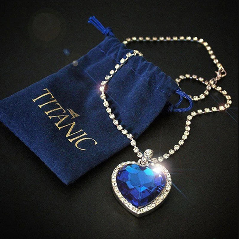 Titanic - Heart of Ocean Blue Necklace