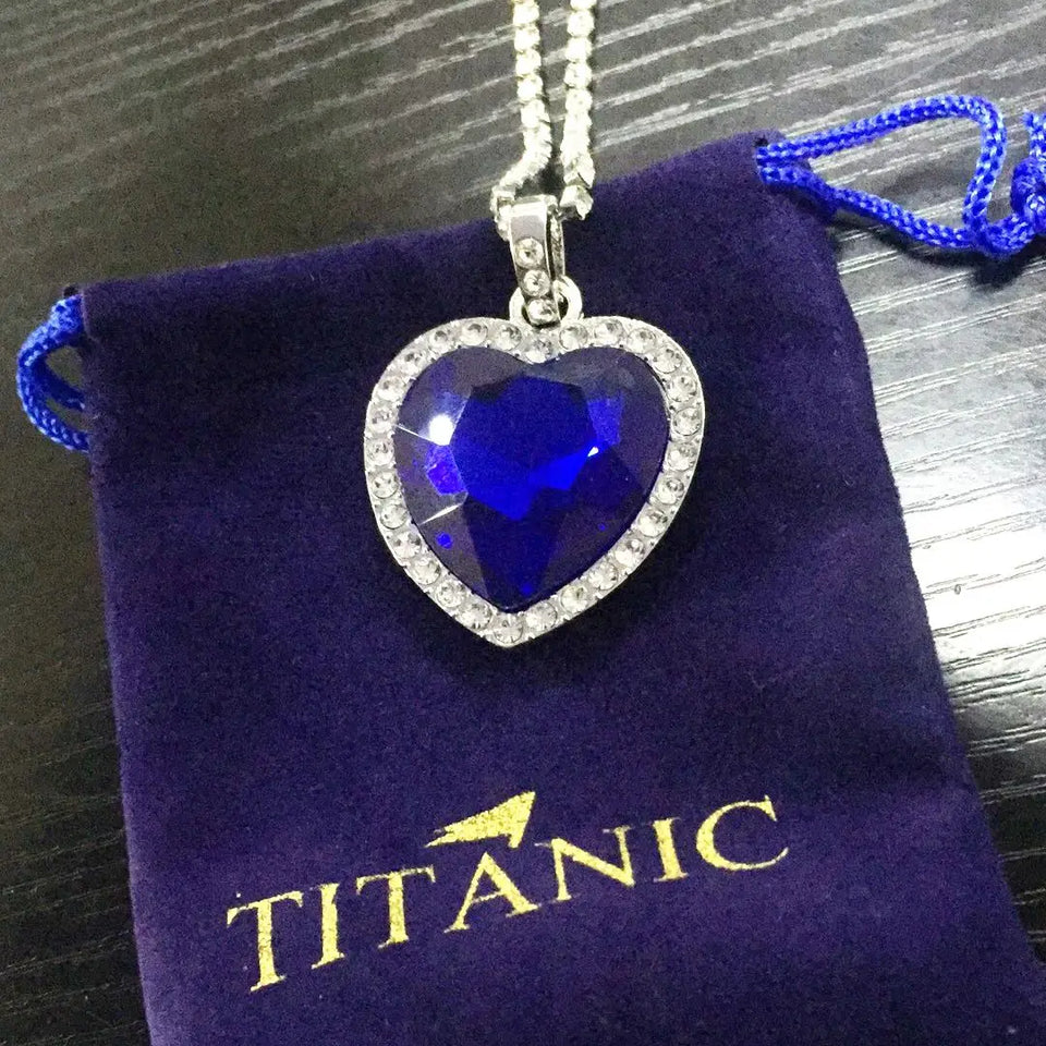 Titanic - Heart of Ocean Blue Necklace