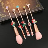 The Little Mermaid - 5pcs Makeup Brushes Set