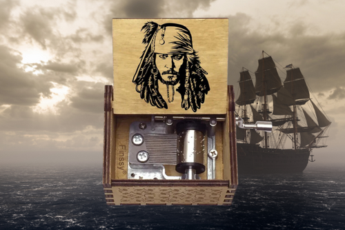 Captain Jack Pirates Of The Caribbean - Music Box