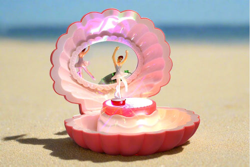 Shell Dancing Ballet Girl Music Chest