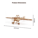 Bleriot XI DIY Model Plane Kit - 3D Wooden Puzzle Building Toy