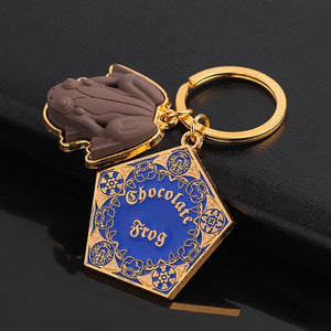 Harry Potter's Iconic Chocolate Frog Keychain Gold - Collectible Surprise Gift for Fans & Kids