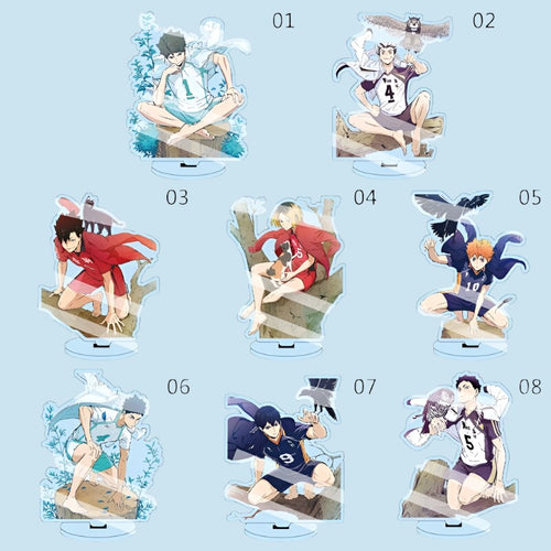 Anime Haikyuu Figures Desk Plate Acrylic Stand Model Collection (13cm)