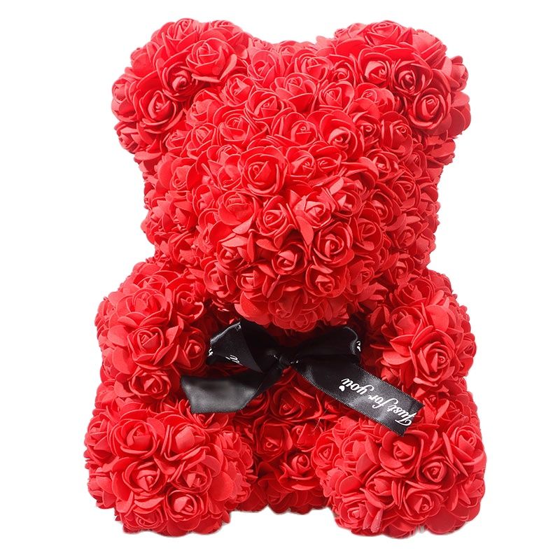 Teddy Bear Rose - Artificial Flowers Rose Bear for Women Wedding Valentines  Gift