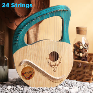 24 Strings - Wooden Harp