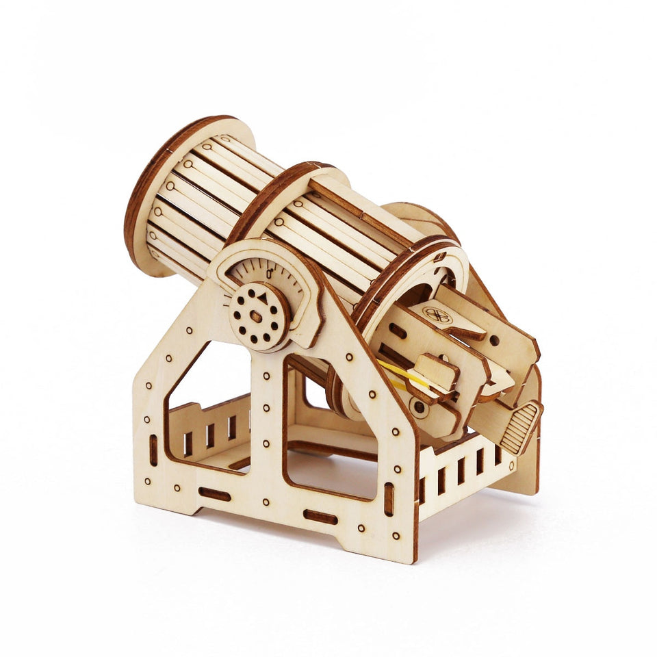 3D Wooden Cannon Puzzle Toy Kit - Creative DIY Gift For Kids