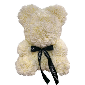 Teddy Bear Rose - Artificial Flowers Rose Bear for Women Wedding Valentines  Gift