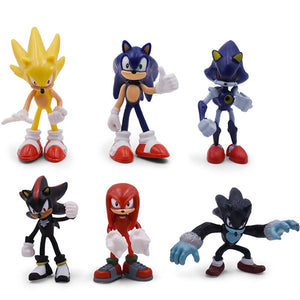 Popular Sonic the Hedgehog Character PVC Action Figure Toys For Children