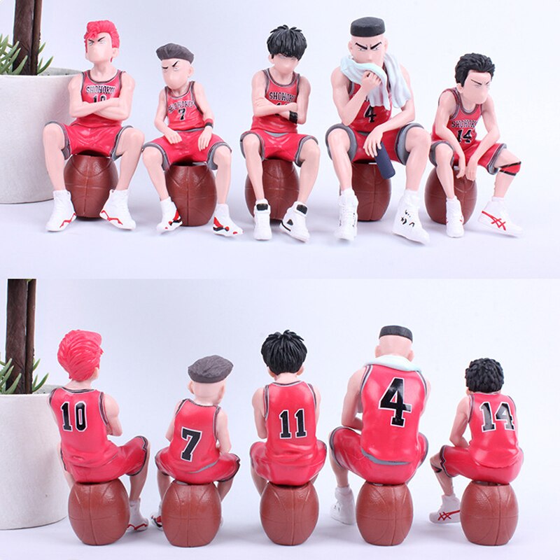 5pcs Anime SLAM DUNK PVC Action Figures