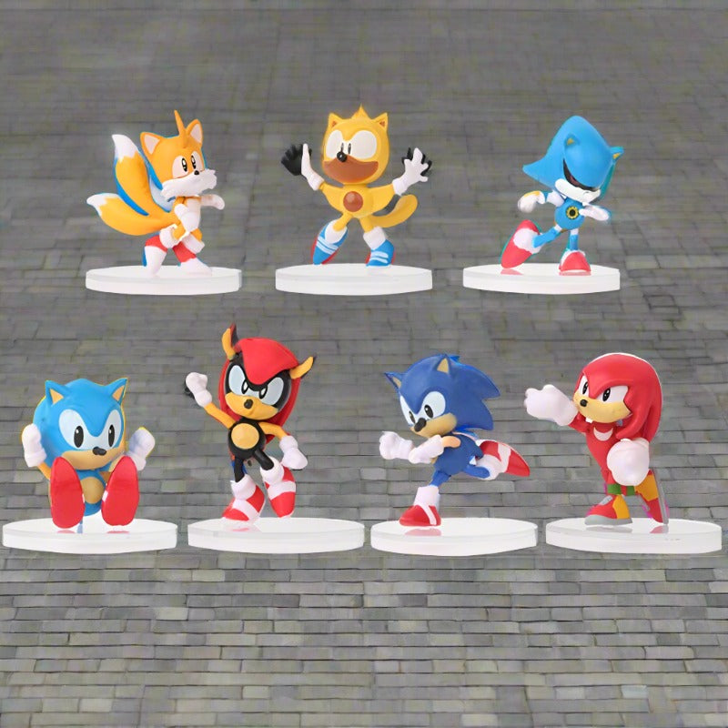 6 Miniaturas Sonic 6cm Bonecos Criança – Tekshop