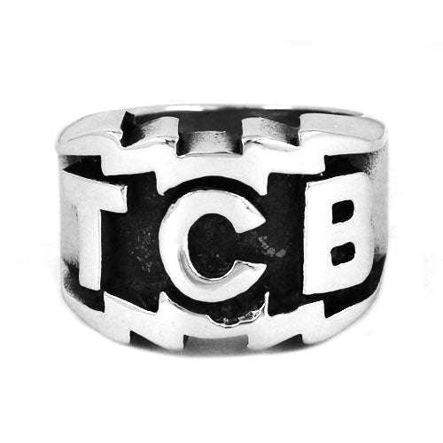 TCB Elvis Presley Biker Ring Stainless Steel Jewelry