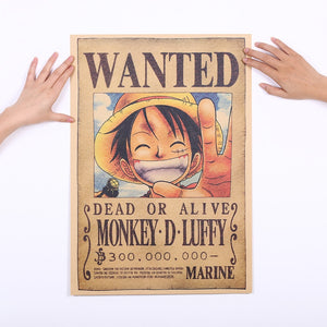 Wanted Monkey D. Luffy - One Piece - Poster / Affiche 