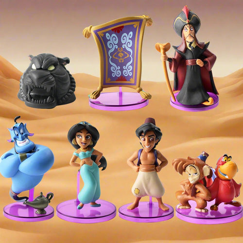 Movie Aladdin Collectible Figure Toy Bundle (7pcs)