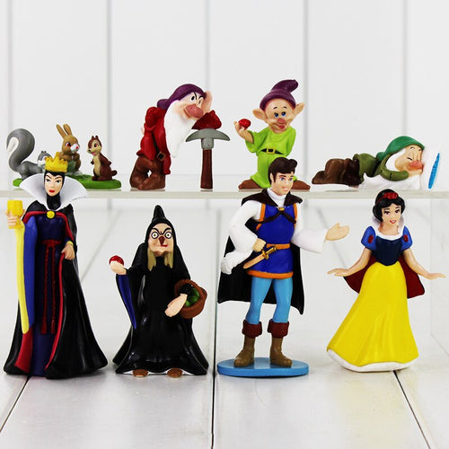 Snow White and the Seven Dwarfs Collectible Figure Toy Bundle (8pcs)