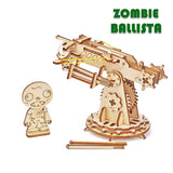 DIY Build Up Zombie Heavy Ballista - 3D Wooden Mechanical Puzzle Kit (Self Assembly For Kids)