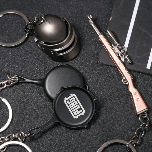 Iconic Video Game PUBG Collectible Design Keychains